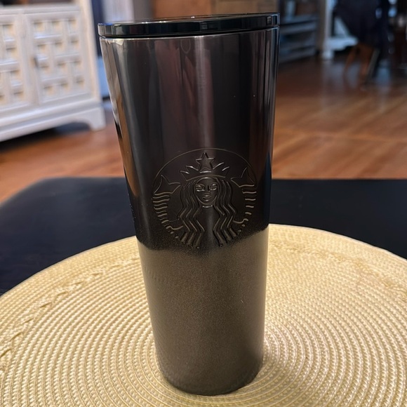 Starbucks | Black Gray Ombre Glitter Venti Tumbler - Picture 1 of 4
